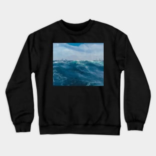 Tempting Waters ocean theme cool abstract gift design, Crewneck Sweatshirt